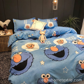 linda funda de cama con estampado